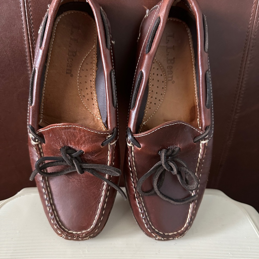 L.L. Bean Women’s Brown Leather Moccassins 7M